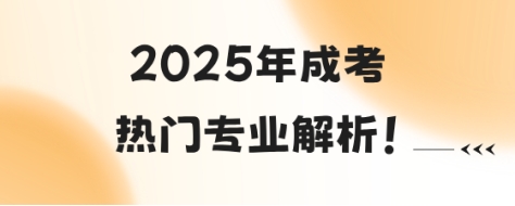 2025年成考热门专业解析！